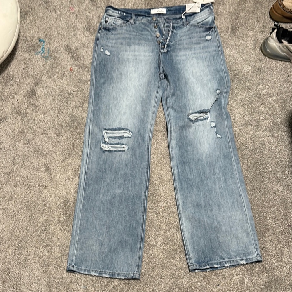 Distressed Light Blue Women's Jeans